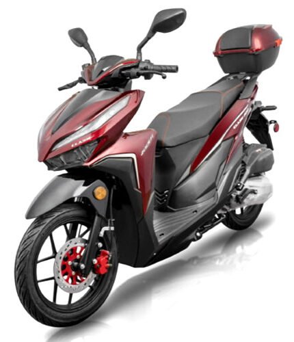 GSI - 200cc Gas 4 Stroke EFI Gas Moped Scooter W/ LED Lights - CLASH 200