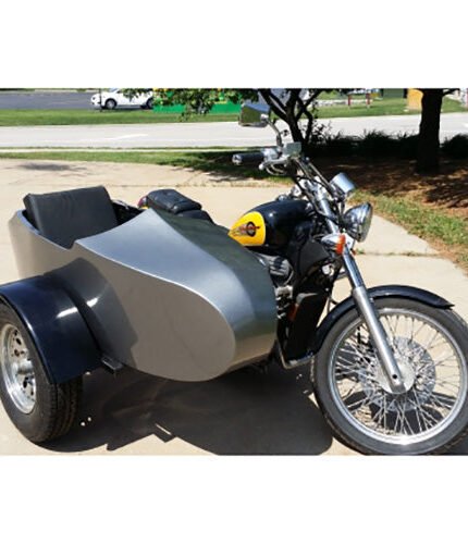 GSI - RocketTeer Old School Biker Side Car Motorcycle Sidecar Kit - Fits All Models
